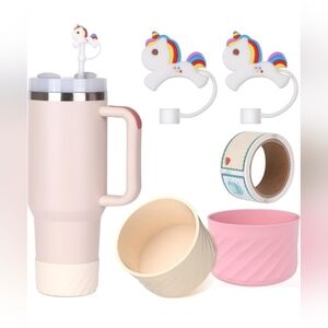 5Pcs For Stanley Cup Accessories, Silicone Spill Proof Stopper, Cup Bumper Boot